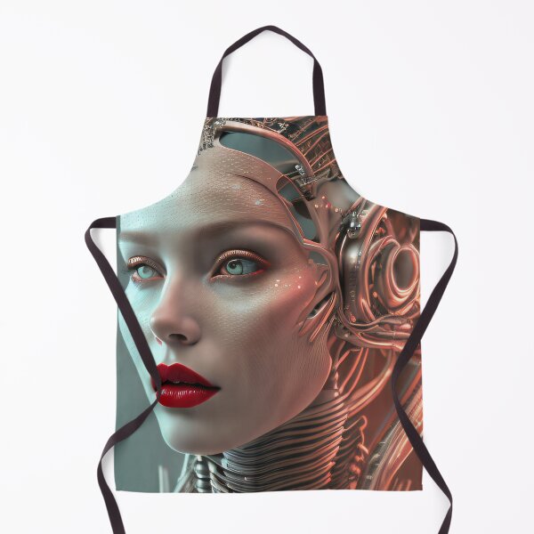 Item preview, Welcome to the age of the cyborgs. AI Portrait designed and sold by ArtCreator2023.