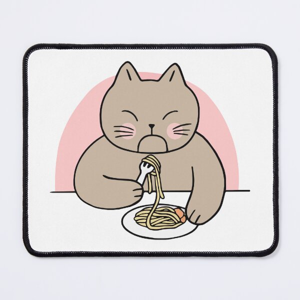 Item preview, Copie de cat eating spaghetty designed and sold by MooddyyShop.