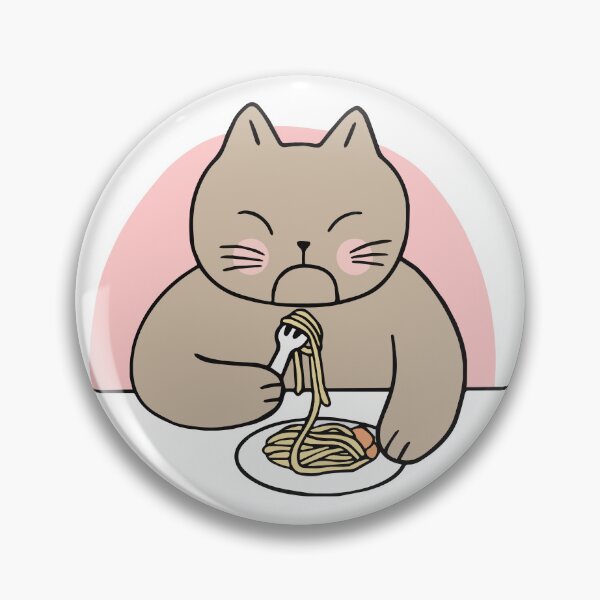Item preview, Copie de cat eating spaghetty designed and sold by MooddyyShop.