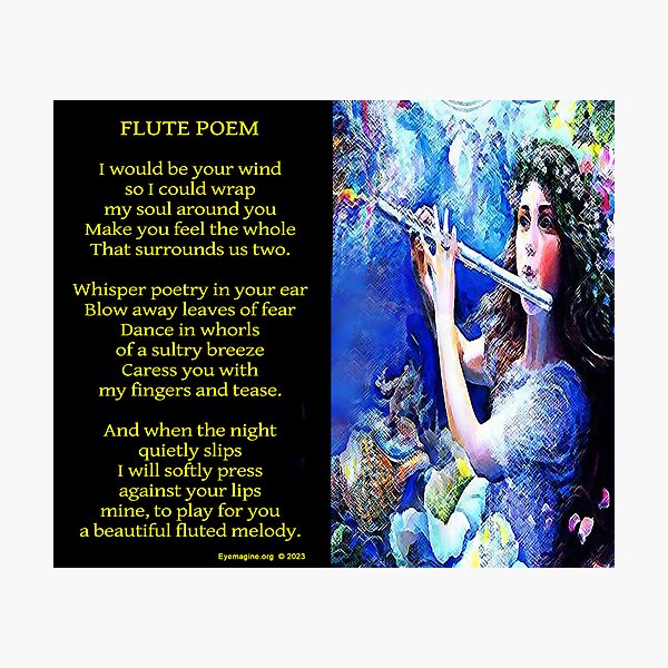 Flute Poem Photographic Print
