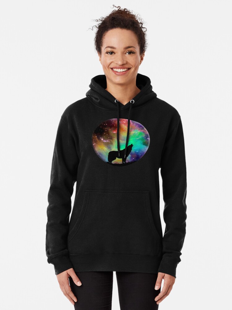 galaxy splatter pullover hoodie