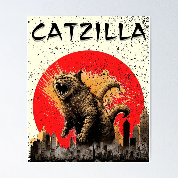 Item preview, Catzilla rage cat  designed and sold by Modern Outlet  ⭐⭐⭐⭐⭐.