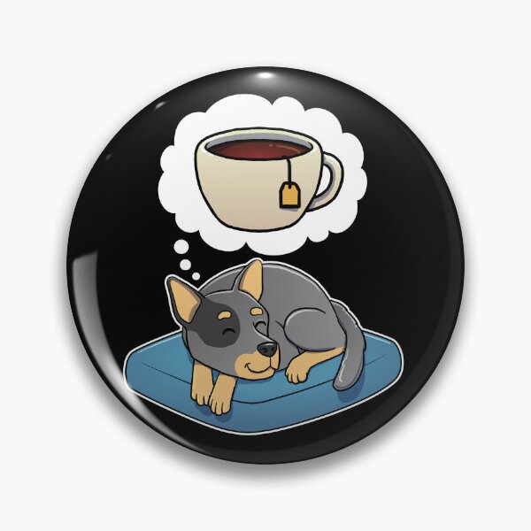 Item preview, Australian Cattle Dog dreaming about Black Tea designed and sold by DoggieDelights.