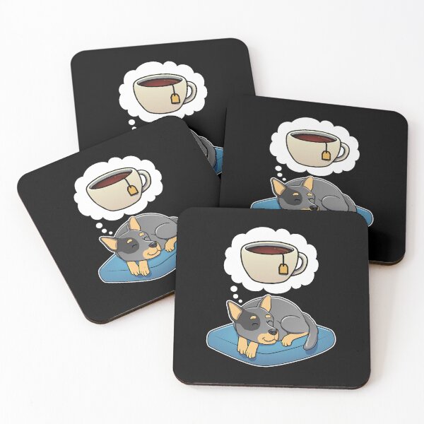 Item preview, Australian Cattle Dog dreaming about Black Tea designed and sold by DoggieDelights.
