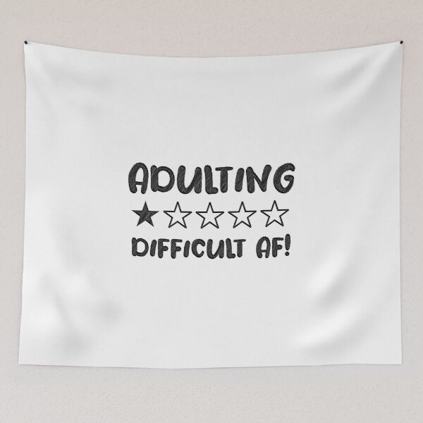 Item preview, Adulting Ain't Easy, adulting is difficult af designed and sold by RedArtsDesign.