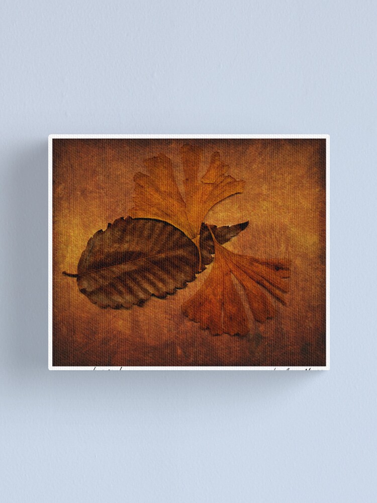 Alternate view of b u r n t Canvas Print