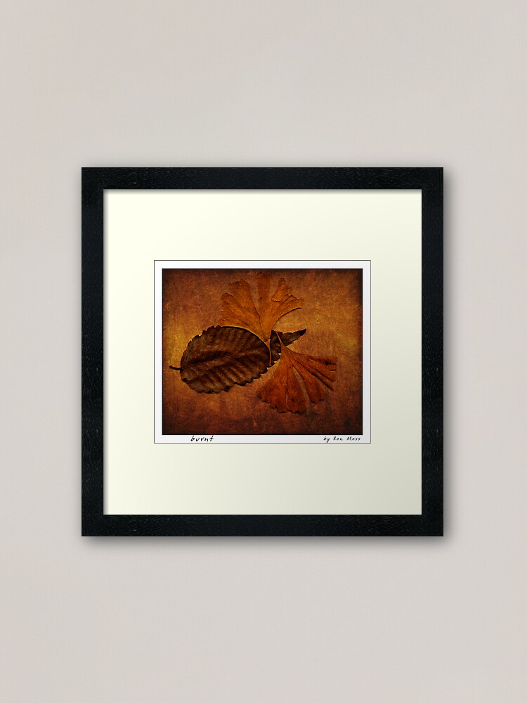 Thumbnail 2 of 7, Framed Art Print, b u r n t designed and sold by Ron C. Moss.