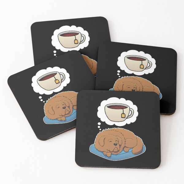 Item preview, Tibetan Mastiff dreaming about Black Tea designed and sold by DoggieDelights.