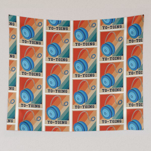 Item preview, retro yoyo world, nostalgic art designed and sold by Design_for_merch.