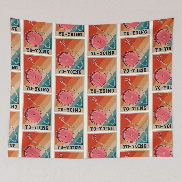 Item preview, retro yoyo world, nostalgic art designed and sold by Design_for_merch.
