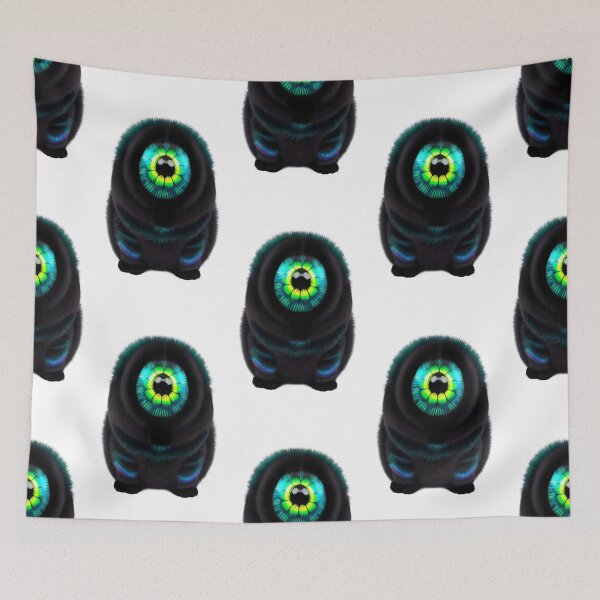 Item preview, Weird strange fluffy alien with one large eye designed and sold by rockate.