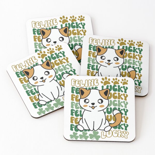 Item preview, Feline Lucky St. Patrick's Day Cute and Funny Lucky Cat designed and sold by PearlMoonGrapes.