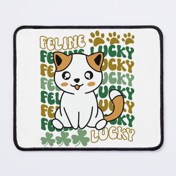 Item preview, Feline Lucky St. Patrick's Day Cute and Funny Lucky Cat designed and sold by PearlMoonGrapes.