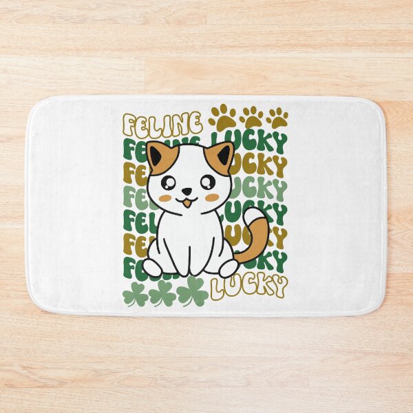 Item preview, Feline Lucky St. Patrick's Day Cute and Funny Lucky Cat designed and sold by PearlMoonGrapes.