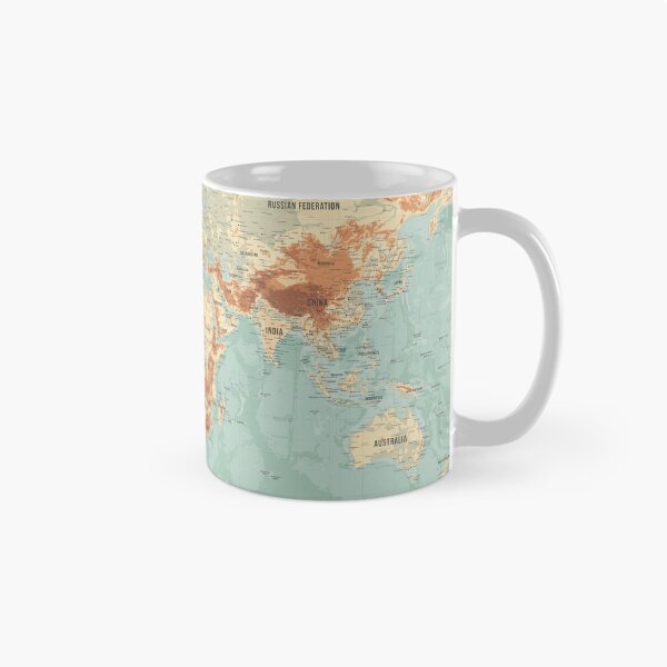 Item preview, Topographic World Map designed and sold by Alo.