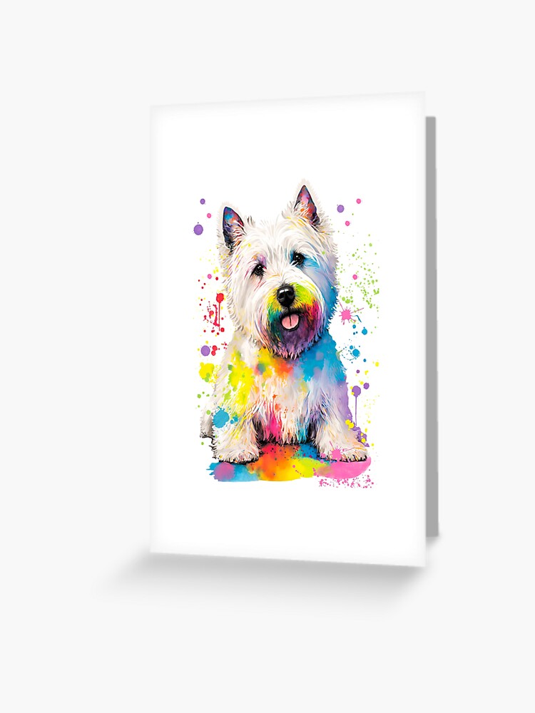 West highland hot sale terrier paintings