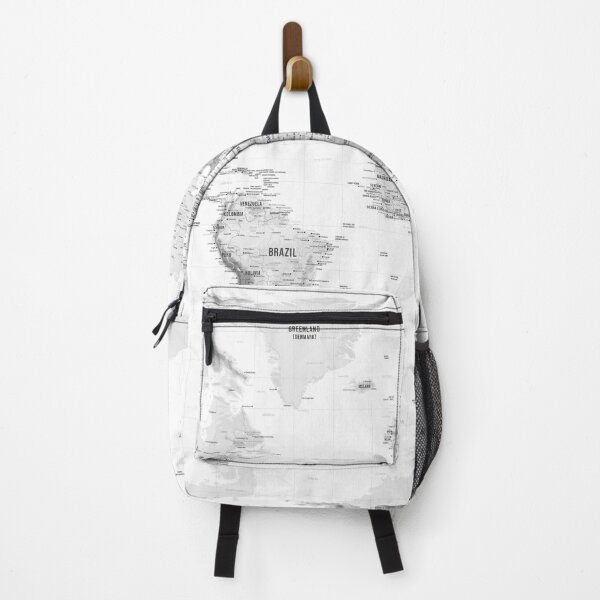 Item preview, White Topographic World Map designed and sold by Alo.