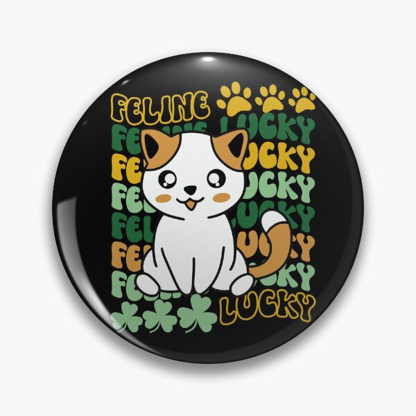 Item preview, Feline Lucky St. Patrick's Day Cute and Funny Lucky Cat - Black designed and sold by PearlMoonGrapes.