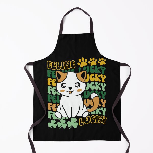 Item preview, Feline Lucky St. Patrick's Day Cute and Funny Lucky Cat - Black designed and sold by PearlMoonGrapes.