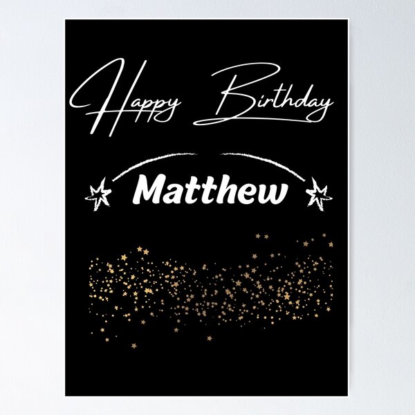 Item preview, Happy Birthday Matthew designed and sold by KMRmerchDesigns.