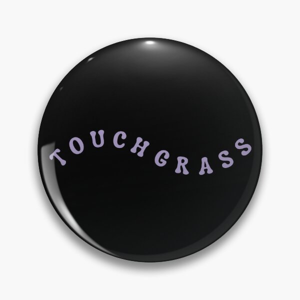 Item preview, Touch grass text wave lavender designed and sold by modeTRIP.