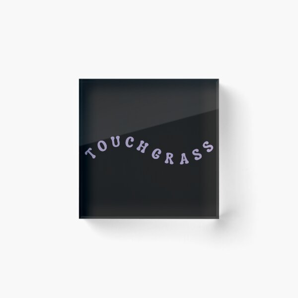 Item preview, Touch grass text wave lavender designed and sold by modeTRIP.