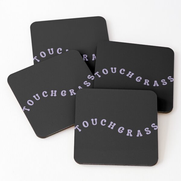 Item preview, Touch grass text wave lavender designed and sold by modeTRIP.