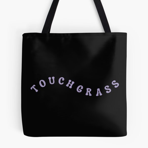 Item preview, Touch grass text wave lavender designed and sold by modeTRIP.