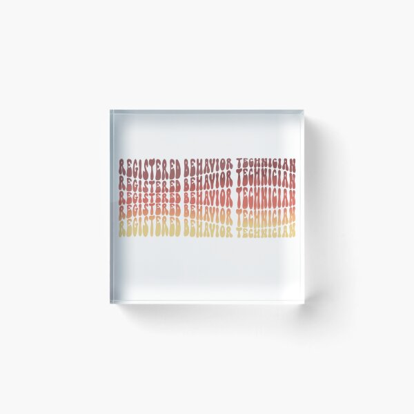 Item preview, Wavy Registered Behavior Technician designed and sold by QuartzLettering.