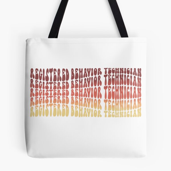 Item preview, Wavy Registered Behavior Technician designed and sold by QuartzLettering.