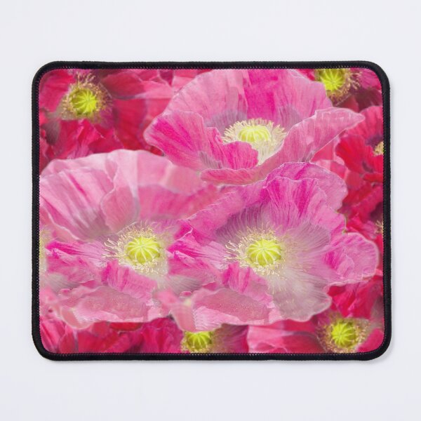 Item preview, PINK-RED FUCHSIA GARDEN POPPY PATTERNS ART designed and sold by sharlesart.