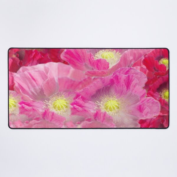 Item preview, PINK-RED FUCHSIA GARDEN POPPY PATTERNS ART designed and sold by sharlesart.