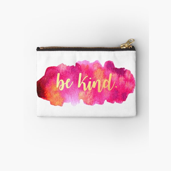 Item preview, Be Kind Gold Metallic Quote on Pink Watercolor designed and sold by Claireandrewss.