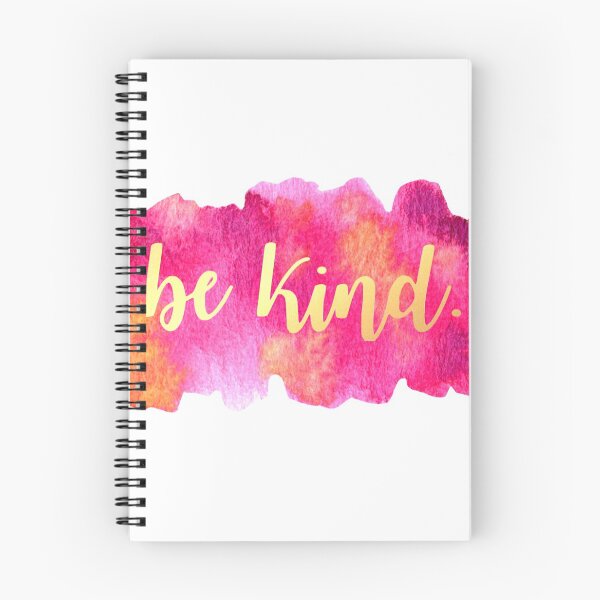 Item preview, Be Kind Gold Metallic Quote on Pink Watercolor designed and sold by Claireandrewss.