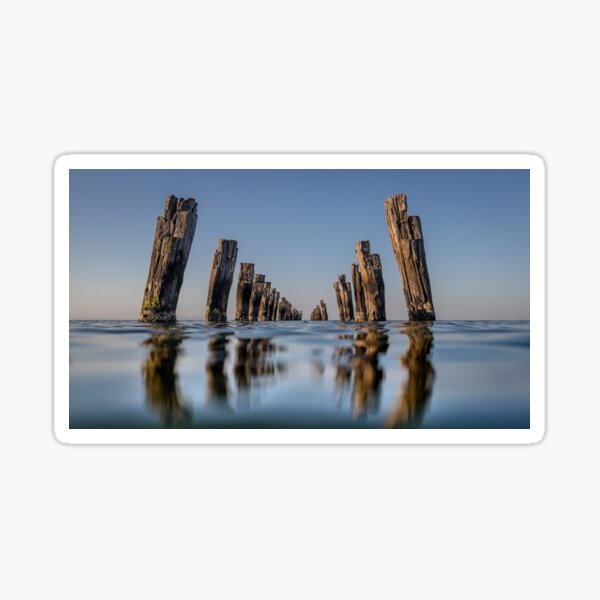 Clifton Springs Jetty Reflection Sticker
