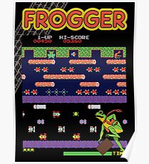 Frogger the Classic Arcade Video Game Poster