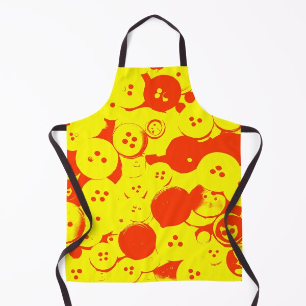 Item preview, Yellow and Red Abstract Buttons designed and sold by asurtiumgreen.