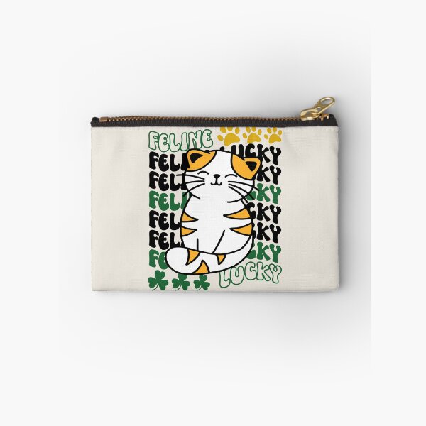 Item preview, Feline Lucky St. Patrick's Day Cute and Funny Lucky Cat - Beige designed and sold by PearlMoonGrapes.