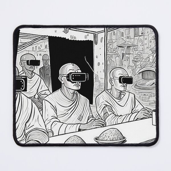 Item preview, VR helmet monks group modeling print designed and sold by osssoconcept.