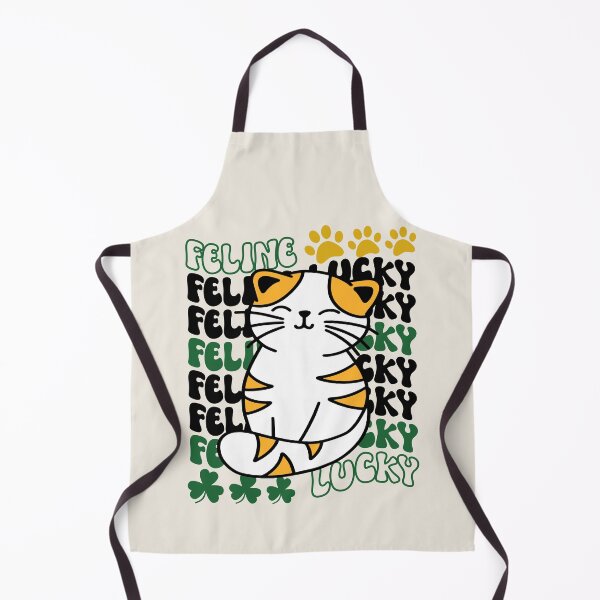Item preview, Feline Lucky St. Patrick's Day Cute and Funny Lucky Cat - Beige designed and sold by PearlMoonGrapes.