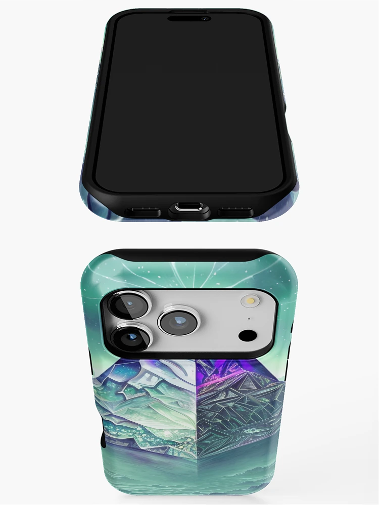 Thumbnail 3 of 4, iPhone Case, Crystal Pyramid designed and sold by Poetic Patterns Studio.
