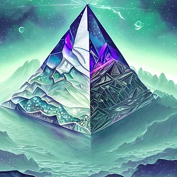 Artwork thumbnail, Crystal Pyramid by Poetic Patterns Studio