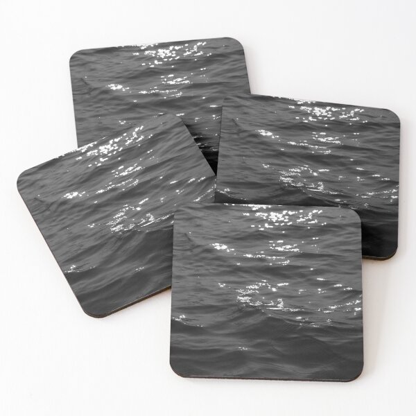 Item preview, Sunlight on Dark Waves, Black and White designed and sold by Reynareyna.