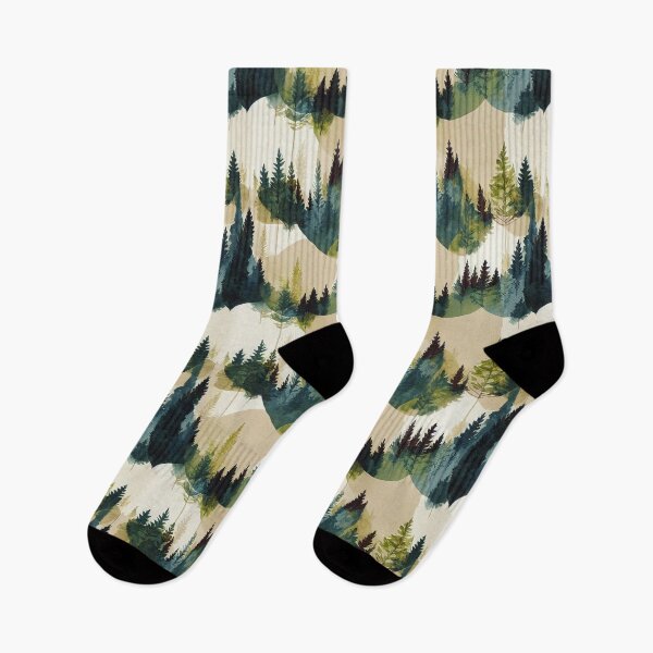 Item preview, Watercolor pastel wood forest  designed and sold by YeKnot.