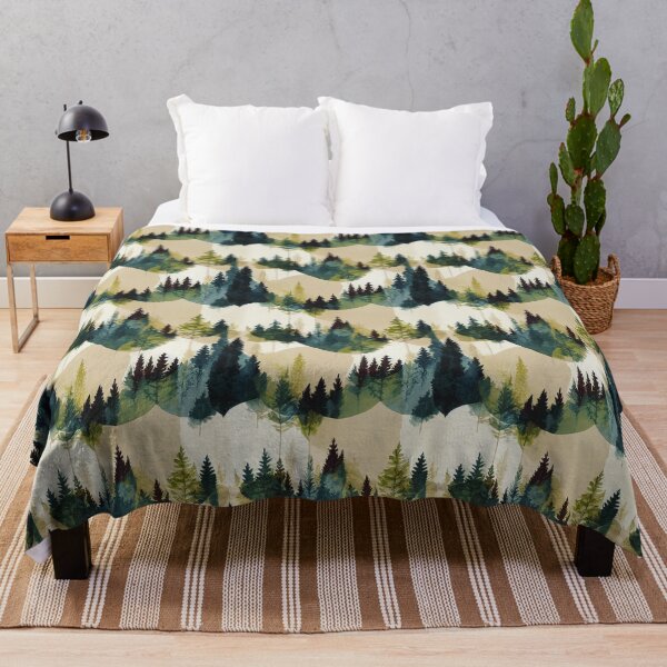 Item preview, Watercolor pastel wood forest designed and sold by YeKnot.