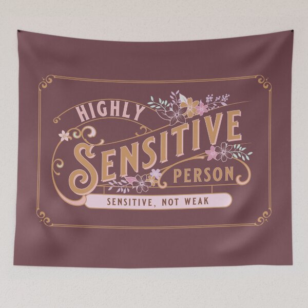 Item preview, Highly Sensitive Person Vintage Art Nouveau Look Design designed and sold by TheMurphyGirl.