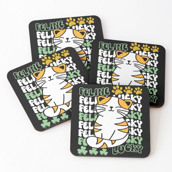 Item preview, Feline Lucky St. Patrick's Day Cute and Funny Lucky Cat 2 - Black designed and sold by PearlMoonGrapes.