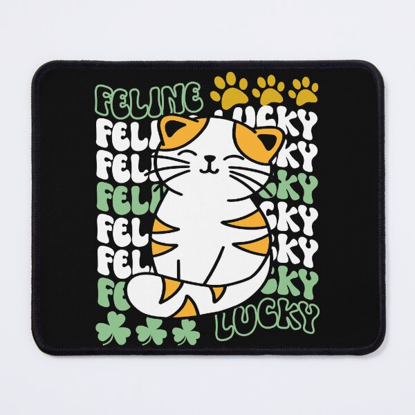 Item preview, Feline Lucky St. Patrick's Day Cute and Funny Lucky Cat 2 - Black designed and sold by PearlMoonGrapes.