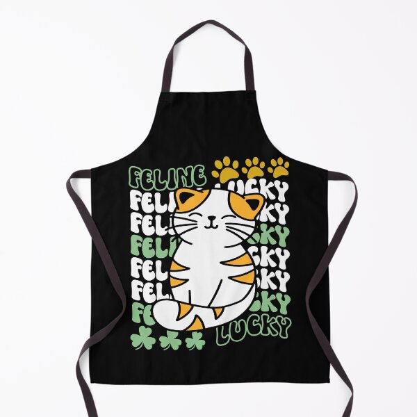 Item preview, Feline Lucky St. Patrick's Day Cute and Funny Lucky Cat 2 - Black designed and sold by PearlMoonGrapes.