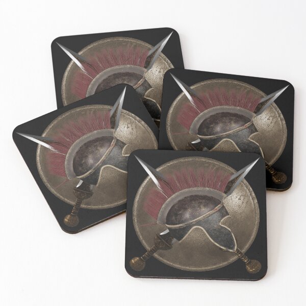 Item preview, Spartan helmet with swords and shield designed and sold by etos-ars.